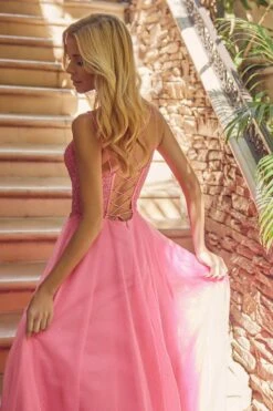 Juliet 268 Embroidered Sparkle Tulle Ball Gown(Embroidered Sparkle Tulle Ball Gown By Juliet 268) -Dress Promotion Store 0004948 268