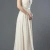 J&J Fashion 111 Strapless Long Formal Dress Lace-Up Back(Champagne Strapless Long Formal Dress Lace Up Back)