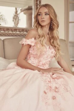 Juliet 1433 Dress Quinceanera Ball Gown 3D Floral Embroidered(Juliet 1433 Dress Quinceanera Ball Gown 3d Floral Embroidered) -Dress Promotion Store 1433 juliet gallery2