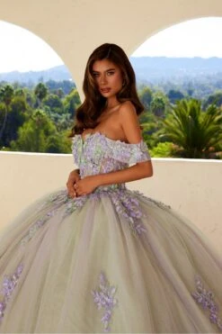 Juliet JT1479J Off The Shoulder Poofy Quinceanera Ball Gown(Juliet Jt1479j Off The Shoulder Poofy Quinceanera Ball Gown) -Dress Promotion Store 1479LILACNUDE0991