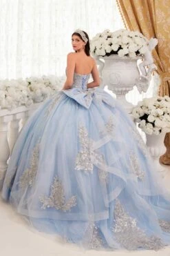 Ladivine 15715 Strapless Quinceanera Poofy A-Line Sweet 16 Gown(Ladivine 15715 Strapless Quinceanera Poofy A Line Sweet 16 Gown) -Dress Promotion Store 15715 bluesilver 2 92640f35 1bd7 49b1 a591 f52296c4f036