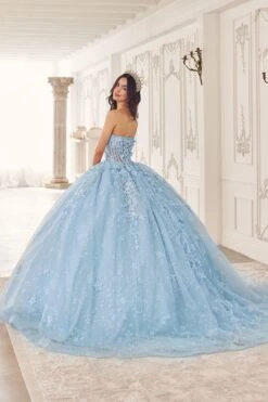 Ladivine 15719 Long Poofy Quinceanera Gown With Tulle Cape(Ladivine 15719 Long Poofy Quinceanera Gown With Tulle Cape) -Dress Promotion Store 15719 blue ee2bbf51 780c 4711 8ec7 19b780b71567