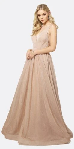 Juliet 201 Plunging V-Neckline Long Glitter Dress A-Line(Plunging V Neckline Long Glitter Prom Dress Navy Blue A Line) -Dress Promotion Store 201 juliet champagne e1efad66 db19 4059 b4cd bf7bd64ab83a