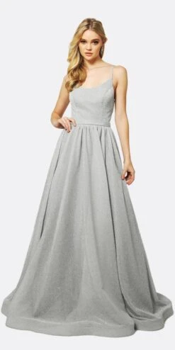 Juliet 204 Criss Cross Back Ball Gown Style Glitter Dress(Criss Cross Back Ball Gown Style Glitter Prom Dress Silver) -Dress Promotion Store 204 juliet silver 3d872c99 efb7 4b9a a81c 0dbb952b1073