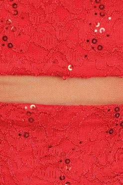 Eureka 2085 Mock Two-Piece Mermaid Gown Lace With Sequins(Mock Two Piece Mermaid Prom Gown Lace With Sequins Burgundy) -Dress Promotion Store 2085eu zoom b313c6c1 1c74 4a78 90f2 345b3b910fb1