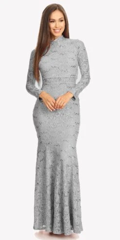 Eureka 2095 Long Sleeve Lace Dress Mock 2-Piece High Neck(Long Sleeve Lace Full Length Dress Burgundy Mock 2 Piece High Neck) -Dress Promotion Store 2095 eureka silver 34997c95 33a2 47b1 99de 5d7489b8a1a1