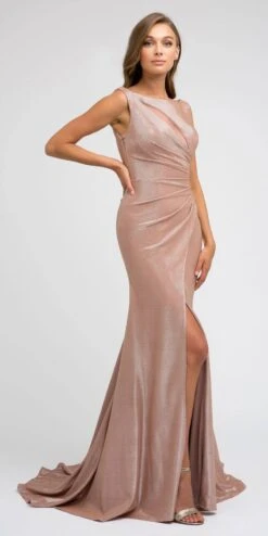 Juliet 218 Faux-Wrap Mermaid Long Dress Sleeveless(Faux Wrap Mermaid Navy Blue Long Prom Dress Sleeveless) -Dress Promotion Store 218 juliet rose gold side b5934b2c 2fdd 4cce 8a7f 587a1f5b39fe