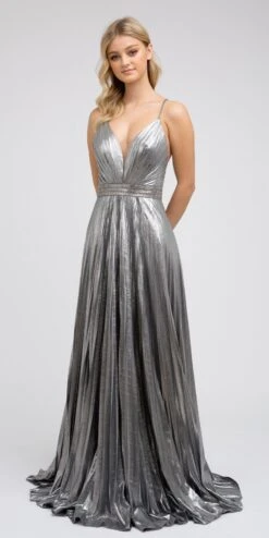 Juliet 226 Metallic Pleated Long Dress A-Line Lace-Up Back(Metallic Pleated Long Formal Gold Dress A Line Lace Up Back) 14 Juliet 226 Metallic Pleated Long Dress A-Line Lace-Up Back(Metallic Pleated Long Formal Gold Dress A Line Lace Up Back) -Dress Promotion Store 226 juliet charcoal b1676b64 1cb3 4186 b5ad be3edde5d870
