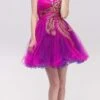 Eureka 2268 Embellished Bodice Strapless Dress Tulle Short(Fuchsia Embellished Bodice Strapless Homecoming Dress Tulle Short) -Dress Promotion Store 2268 eureka fuchsia dress