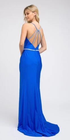 Juliet 233 Long Dress With Strappy-Back And Train(Yellow Long Prom Dress With Strappy Back And Train) -Dress Promotion Store 233 juliet royal blue back 1bceacb6 a73e 4581 8a7d 36d994c9be7b