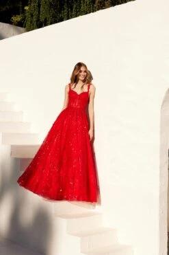 Juliet JT2495A Long A-Line Floral Lace Evening Gown(Juliet Jt2495a Long A Line Floral Lace Evening Gown) 16 Juliet JT2495A Long A-Line Floral Lace Evening Gown(Juliet Jt2495a Long A Line Floral Lace Evening Gown) -Dress Promotion Store 2495ARED3688