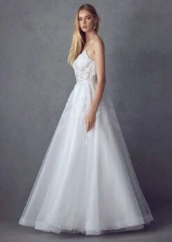 Juliet JT2482SW Floor Length A-Line Lace/Tulle Wedding Ball Gown(Juliet Jt2482sw Floor Length A Line Lace Tulle Wedding Ball Gown) -Dress Promotion Store 251 OffWhite Side