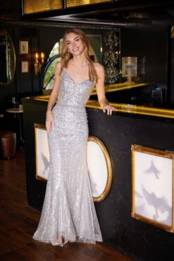 Juliet JT2525L Luxury High End Strapless Fitted Evening Gown(Juliet Jt2525l Luxury High End Strapless Fitted Evening Gown)