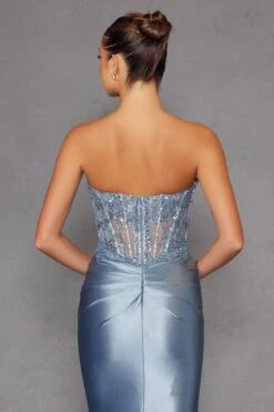Juliet JT2530K Strapless V-Notch Neck Fitted Mermaid Gown(Juliet Jt2530k Strapless V Notch Neck Fitted Mermaid Gown) 34 Juliet JT2530K Strapless V-Notch Neck Fitted Mermaid Gown(Juliet Jt2530k Strapless V Notch Neck Fitted Mermaid Gown) -Dress Promotion Store 2530KANTIQUEBLUE 4