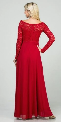 La Scala 25418 Plus Size Long Sleeved Lace Bodice A-Line Long Dress(La Scala 25418 Plus Size Long Sleeved Lace Bodice A Line Long Formal Dress) 38 La Scala 25418 Plus Size Long Sleeved Lace Bodice A-Line Long Dress(La Scala 25418 Plus Size Long Sleeved Lace Bodice A Line Long Formal Dress) -Dress Promotion Store 25418 la scala red back 7d2a744c 96c8 4443 a3ca cdb4d28fbb71