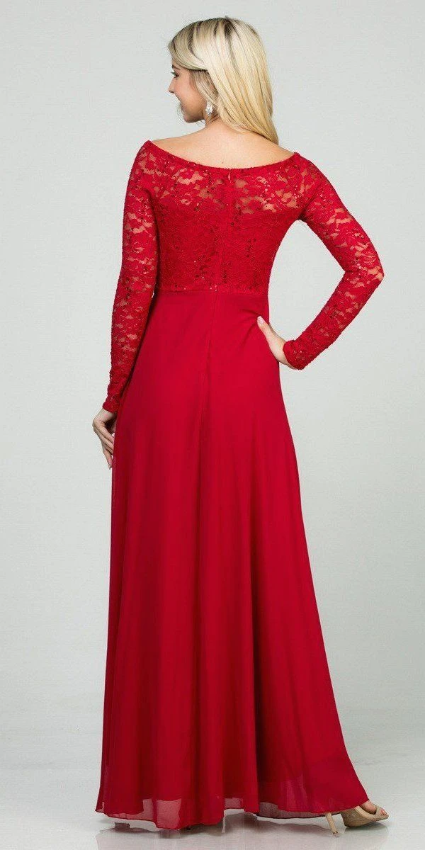 La Scala 25418 Plus Size Long Sleeved Lace Bodice A-Line Long Dress(La Scala 25418 Plus Size Long Sleeved Lace Bodice A Line Long Formal Dress) 20 La Scala 25418 Plus Size Long Sleeved Lace Bodice A-Line Long Dress(La Scala 25418 Plus Size Long Sleeved Lace Bodice A Line Long Formal Dress) - Image 18