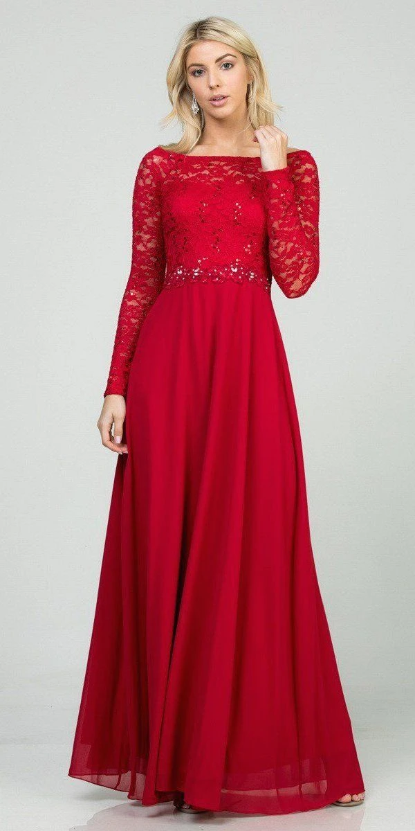 La Scala 25418 Plus Size Long Sleeved Lace Bodice A-Line Long Dress(La Scala 25418 Plus Size Long Sleeved Lace Bodice A Line Long Formal Dress) 19 La Scala 25418 Plus Size Long Sleeved Lace Bodice A-Line Long Dress(La Scala 25418 Plus Size Long Sleeved Lace Bodice A Line Long Formal Dress) - Image 17