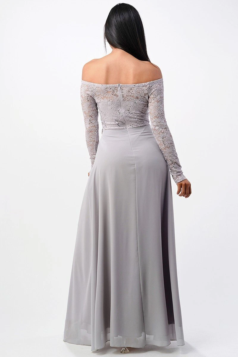 La Scala 25418 Plus Size Long Sleeved Lace Bodice A-Line Long Dress(La Scala 25418 Plus Size Long Sleeved Lace Bodice A Line Long Formal Dress) 15 La Scala 25418 Plus Size Long Sleeved Lace Bodice A-Line Long Dress(La Scala 25418 Plus Size Long Sleeved Lace Bodice A Line Long Formal Dress) - Image 13