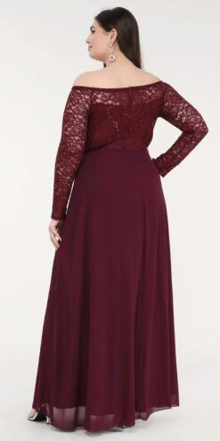 La Scala 25418 Plus Size Long Sleeved Lace Bodice A-Line Long Dress(La Scala 25418 Plus Size Long Sleeved Lace Bodice A Line Long Formal Dress) 25 La Scala 25418 Plus Size Long Sleeved Lace Bodice A-Line Long Dress(La Scala 25418 Plus Size Long Sleeved Lace Bodice A Line Long Formal Dress) -Dress Promotion Store 25418ps la scala burgundy back b97bc167 572c 443f b171 38c51cbe8f8a