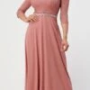 La Scala 25434 Long Chiffon Dress Lace Mid-Length Sleeve(La Scala 25434 Long Evening Dark Mauve Chiffon Dress Lace Mid Length Sleeve) -Dress Promotion Store 25434 la scala dark mauve 9541cdac 59e4 48e4 aa11 1fd3bbab933e