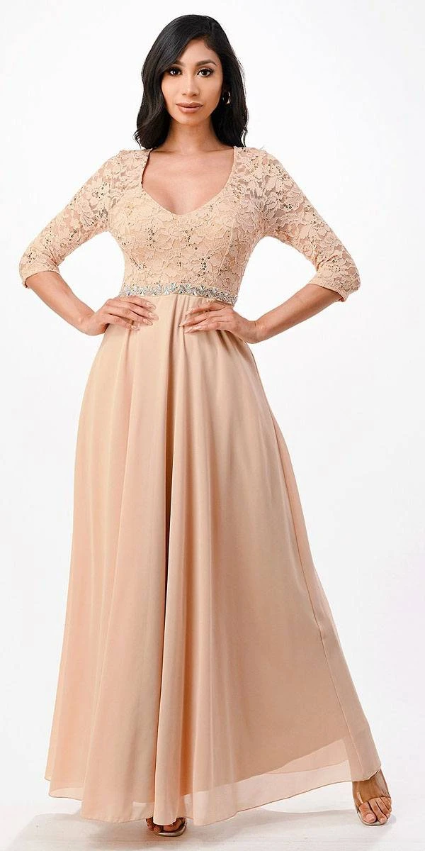 La Scala 25434 Long Chiffon Dress Lace Mid-Length Sleeve(La Scala 25434 Long Evening Dark Mauve Chiffon Dress Lace Mid Length Sleeve) 21 La Scala 25434 Long Chiffon Dress Lace Mid-Length Sleeve(La Scala 25434 Long Evening Dark Mauve Chiffon Dress Lace Mid Length Sleeve) - Image 19