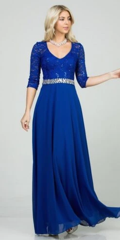 La Scala 25434 Long Chiffon Dress Lace Mid-Length Sleeve(La Scala 25434 Long Evening Dark Mauve Chiffon Dress Lace Mid Length Sleeve) 29 La Scala 25434 Long Chiffon Dress Lace Mid-Length Sleeve(La Scala 25434 Long Evening Dark Mauve Chiffon Dress Lace Mid Length Sleeve) -Dress Promotion Store 25434 la scala royal blue 3b327e5a d72e 4d92 8f44 c3479805b6f7