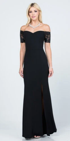 La Scala 25612 Long Mermaid Dress Off Shoulder Lace Sleeve(La Scala 25612 Long Mermaid Burgundy Dress Off Shoulder Lace Sleeve) 27 La Scala 25612 Long Mermaid Dress Off Shoulder Lace Sleeve(La Scala 25612 Long Mermaid Burgundy Dress Off Shoulder Lace Sleeve) -Dress Promotion Store 25612 la scala black