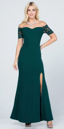 La Scala 25612 Long Mermaid Dress Off Shoulder Lace Sleeve(La Scala 25612 Long Mermaid Burgundy Dress Off Shoulder Lace Sleeve) 30 La Scala 25612 Long Mermaid Dress Off Shoulder Lace Sleeve(La Scala 25612 Long Mermaid Burgundy Dress Off Shoulder Lace Sleeve) -Dress Promotion Store 25612 la scala hunter green
