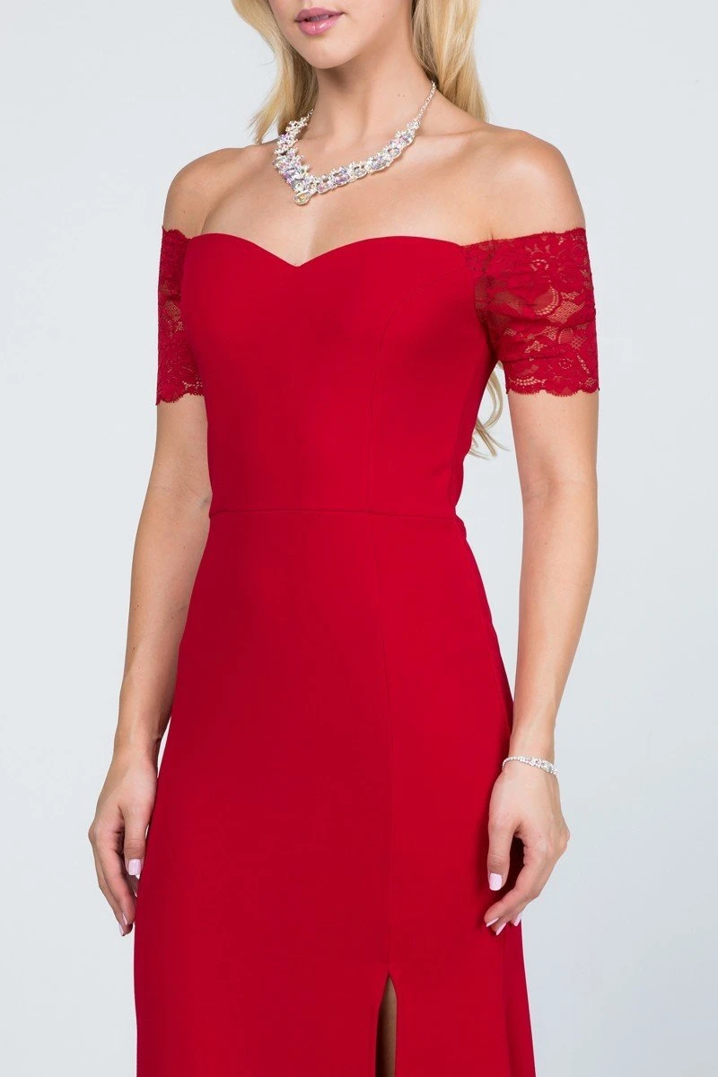 La Scala 25612 Long Mermaid Dress Off Shoulder Lace Sleeve(La Scala 25612 Long Mermaid Burgundy Dress Off Shoulder Lace Sleeve) 8 La Scala 25612 Long Mermaid Dress Off Shoulder Lace Sleeve(La Scala 25612 Long Mermaid Burgundy Dress Off Shoulder Lace Sleeve) - Image 6