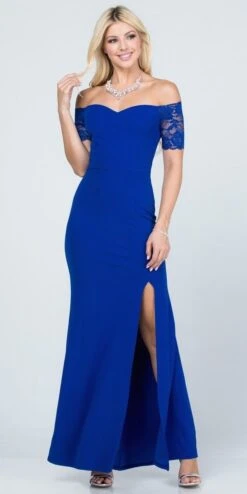 La Scala 25612 Long Mermaid Dress Off Shoulder Lace Sleeve(La Scala 25612 Long Mermaid Burgundy Dress Off Shoulder Lace Sleeve) 26 La Scala 25612 Long Mermaid Dress Off Shoulder Lace Sleeve(La Scala 25612 Long Mermaid Burgundy Dress Off Shoulder Lace Sleeve) -Dress Promotion Store 25612 la scala royal blue