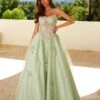 Juliet JT2565U Boned Embellished Applique Bodice A-Line Ball Gown(Juliet Jt2565u Boned Embellished Applique Bodice A Line Ball Gown) -Dress Promotion Store 2565USAGEGREEN1199