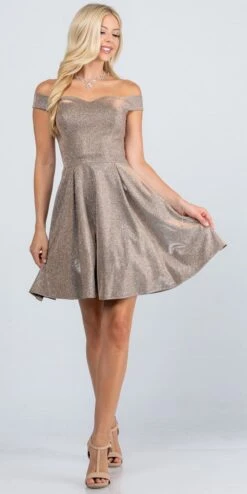 La Scala 25759 Short Off The Shoulder Skater Dress Glitter Jacquard(La Scala 25759 Short Off The Shoulder Skater Dress Glitter Jacquard Rust) 37 La Scala 25759 Short Off The Shoulder Skater Dress Glitter Jacquard(La Scala 25759 Short Off The Shoulder Skater Dress Glitter Jacquard Rust) -Dress Promotion Store 25759 la scala taupe full 0db7a695 46f1 4064 a918 f89b8ada0bc9