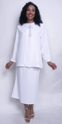 Hosanna 2577 Church Choir 4-Piece Dress Set Skirt Jacket Top(Plus Size Royal Blue Church Choir 4 Piece Dress Set Skirt Jacket Top)