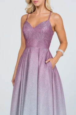 La Scala 25786 Long A-Line Glitter Ombre Formal Gown(La Scala 25786 Long A Line Glitter Ombre Formal Gown) -Dress Promotion Store 25786 wine zoom