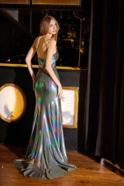 Juliet JT2579H Strapless Sweetheart Iridescent Prom Gown(Juliet Jt2579h Strapless Sweetheart Iridescent Prom Gown) -Dress Promotion Store 2579HPEACOCK0082