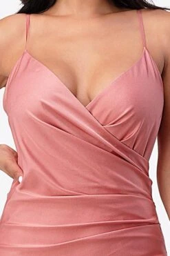 La Scala 25872 Long Dress Pleated Spaghetti Strap Side Leg Slit(La Scala 25872 Long Party Dress Pleated Spaghetti Strap Side Leg Slit) -Dress Promotion Store 25872 la scala ash rose zoom fab5512f c248 46d3 ba7b b47264ee5803