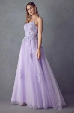 Juliet 260 Floor Length A-Line Lace/Tulle Ball Gown(Floor Length A Line Lace Tulle Ball Gown By Juliet 260) -Dress Promotion Store 260