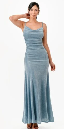 La Scala 26004-11628 Long Fitted Cowl Neckline Sheath Dress With Jacket(La Scala 26004 11628 Long Fitted Cowl Neckline Sheath Dress With Jacket) -Dress Promotion Store 26004 la scala silver blue 21e2e82b 09da 4241 84bc 854308d2a992