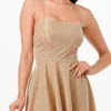 La Scala 26016 Short A-Line Glitter Fit And Flare Cocktail Dress(La Scala 26016 Short A Line Glitter Fit And Flare Cocktail Dress) -Dress Promotion Store 26016 la scala champagne