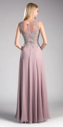 Cinderella Divine 2635 A-Line Chiffon Gown Lace Embellished Bodice(Cinderella Divine 2635 A Line Chiffon Peach Gown Lace Embellished Bodice) -Dress Promotion Store 2635 CD0118 cinderella divine mocha back 7ba9758c 588b 49b7 9b40 366f1805d5d8