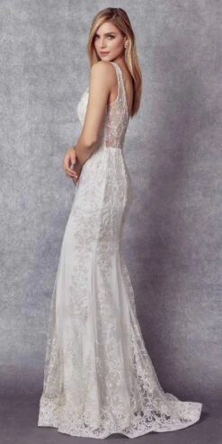 Juliet 277W Fancy Glitter Design Tulle Mermaid Wedding Dress(Juliet 277w Fancy Glitter Design Tulle Mermaid Wedding Dress) -Dress Promotion Store 277 OffWhite Side ebe4171a f242 4756 926c 0165471473f7