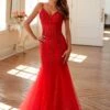 Juliet JT2883C Embellished Fitted Corset Mermaid Gown(Juliet Jt2883c Embellished Fitted Corset Mermaid Gown) -Dress Promotion Store 2883CRED1019
