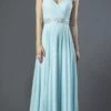 J&J Fashion 3007 Embellished Long A-line Formal Dress(Embellished Long A Line Formal Dress Aqua) 2 J&J Fashion 3007 Embellished Long A-line Formal Dress(Embellished Long A Line Formal Dress Aqua) -Dress Promotion Store 3007 jj fashion aqua