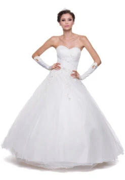 CLEARANCE - Juliet 301 Poofy Quinceanera Tulle Dress A-Line Strapless Beading(Poofy Fuchsia Quinceanera Tulle Dress A Line Strapless Beading) -Dress Promotion Store 301ju ow