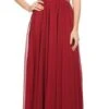 J&J Fashion 3026 Beaded Long Prom Dress Sleeveless(Wine Beaded Long Prom Dress Sleeveless) -Dress Promotion Store 3026 jj fashion wine