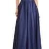 J&J Fashion 3039 Embroidered Bodice Long Prom Dress(Navy Blue Embroidered Bodice Long Prom Dress) -Dress Promotion Store 3039 jj fashion navy blue