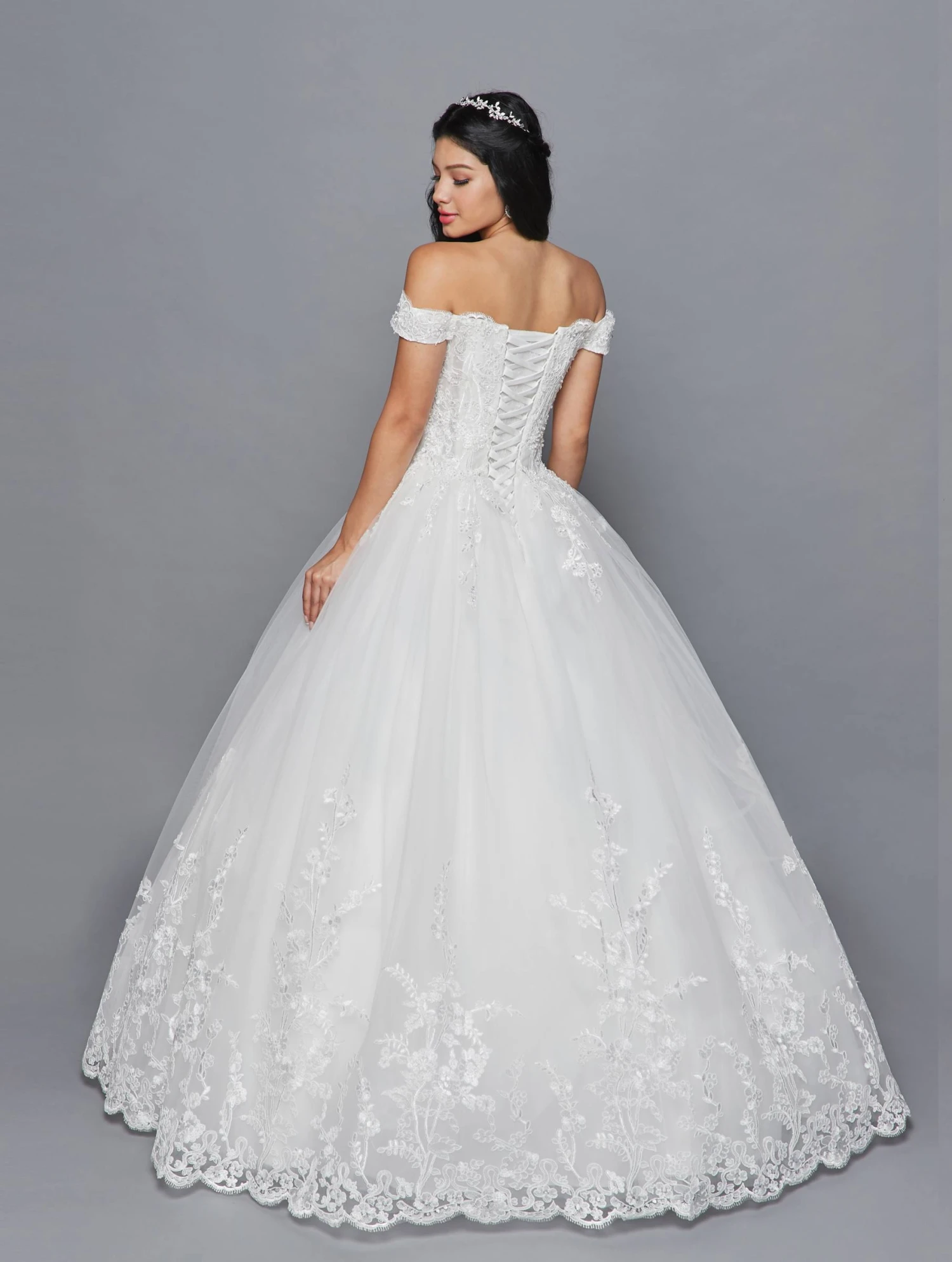 DeKlaire Bridal 420 Off The Shoulder A-Line Wedding Gown(Off The Shoulder A Line Wedding Gown Deklaire Bridal 420) 4 DeKlaire Bridal 420 Off The Shoulder A-Line Wedding Gown(Off The Shoulder A Line Wedding Gown Deklaire Bridal 420) - Image 2