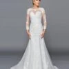 Deklaire Bridal 435 Long Length Sleeve A-Line Wedding Gown Beaded Lace(Deklaire Bridal 435 Long Length Sleeve A Line Wedding Gown Beaded Lace) -Dress Promotion Store 435 1