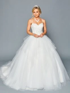 DeKlaire Bridal 446 Sweetheart Neckline A-Line Ball Wedding Dress(Deklaire Bridal 446 Sweetheart Neckline A Line Ball Wedding Dress)