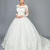DeKlaire Bridal 469 Floor Length A-Line Ball Wedding Gown Long Sleeve(Deklaire Bridal 469 Floor Length A Line Ball Wedding Gown Long Sleeve) -Dress Promotion Store 469 1